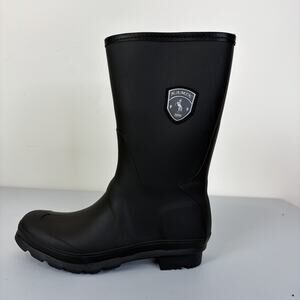 Kamik Women's Jenny Lo Black Rain Boots US 8 Rubber Waterproof Lightweight